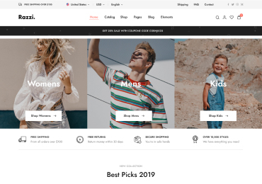 Shopmax Home v1 – Minimal e-ticaret sitesi demosu