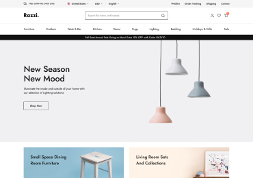 Shopmax Home v17 – Interior Decor e-ticaret sitesi demosu