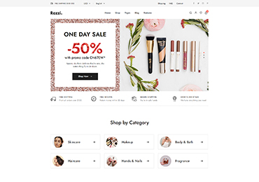 Shopmax Home v21 – Cosmetics e-ticaret sitesi demosu