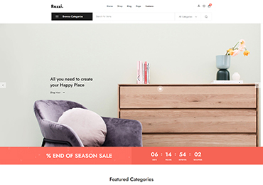 Shopmax Home v25 – Furniture e-ticaret sitesi demosu