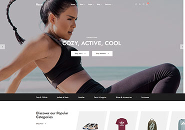 Shopmax Home v29 – Fashion Sport e-ticaret sitesi demosu