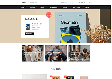 Shopmax Home v30 – Books e-ticaret sitesi demosu
