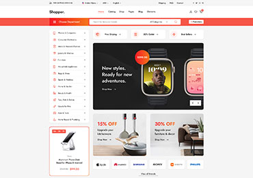 Shopmax Home v43 – RTL e-ticaret sitesi demosu