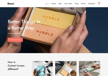 Shopmax Home v8 – Landing Page e-ticaret sitesi demosu